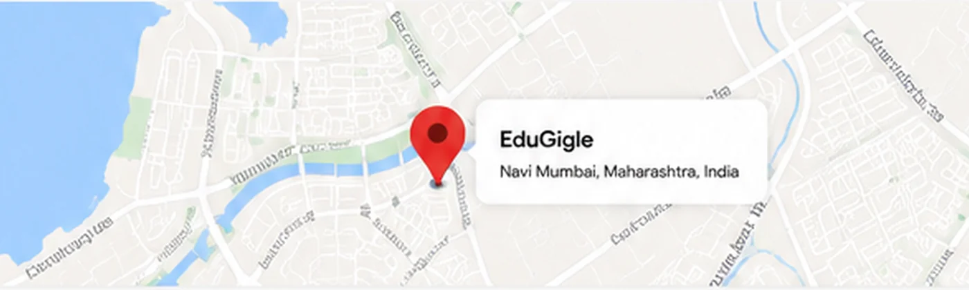 Map showing EduGigle location in Navi Mumbai